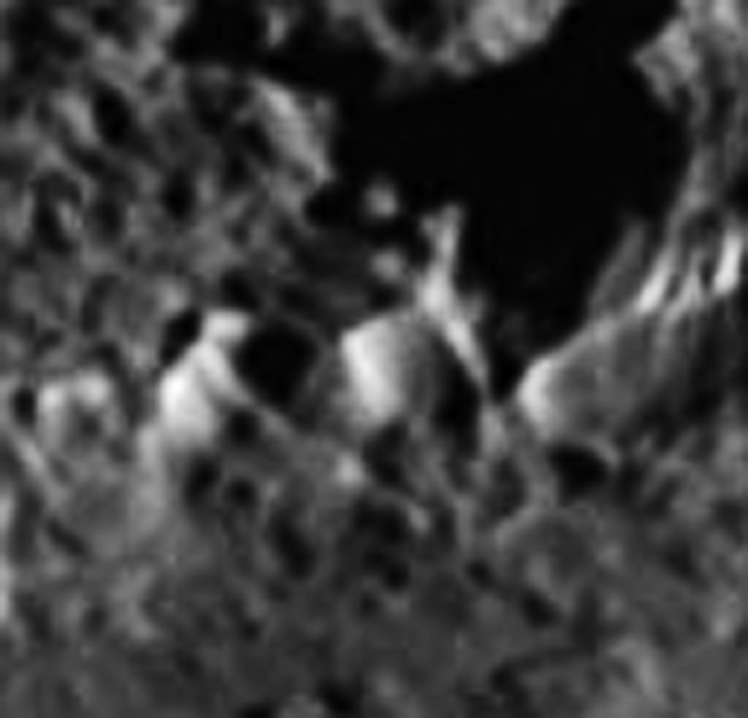 Iapetus Cassini crater